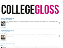 Tablet Screenshot of collegegloss.com